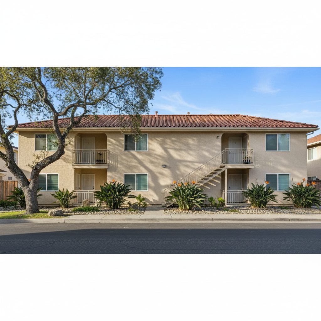 Well-maintained Orange County 4-unit multifamily apartment building